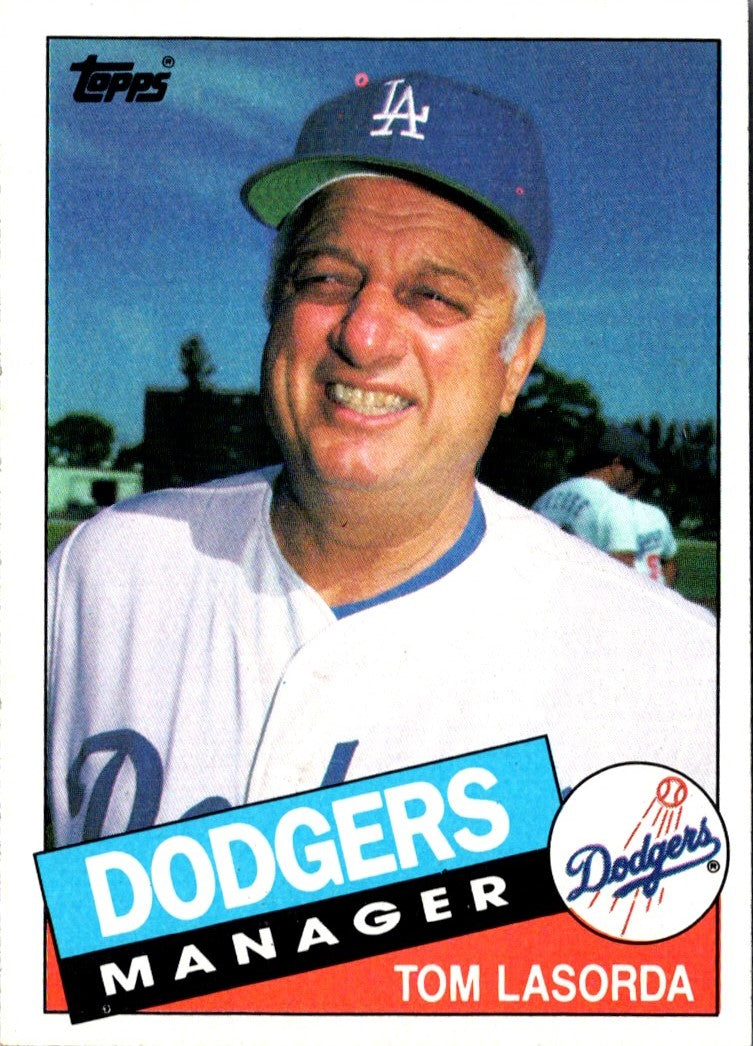 1985 Topps Tom Lasorda