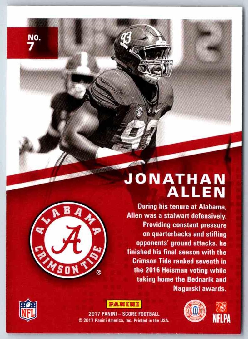 2016 Score Jonathan Allen