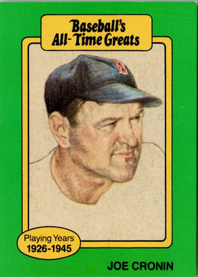 1987 Hygrade All-Time Greats Joe Cronin #NNO
