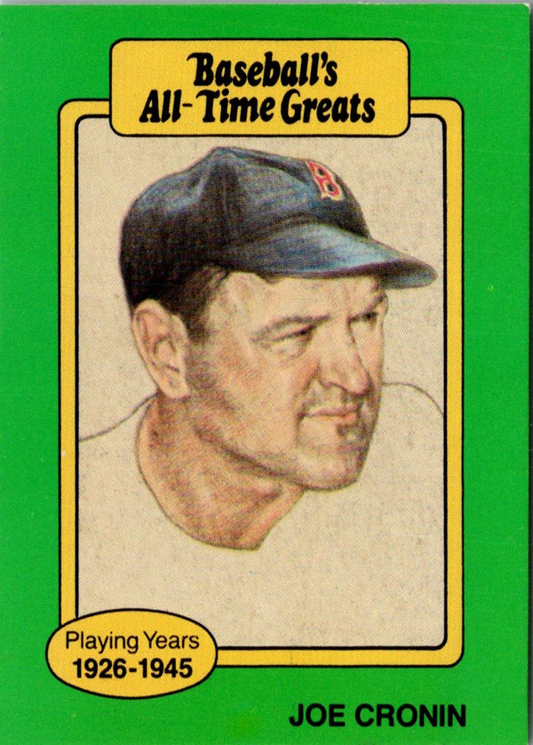 1987 Hygrade All-Time Greats Joe Cronin #NNO