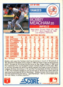 1988 Score Bobby Meacham