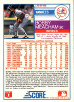 1988 Score Bobby Meacham #137