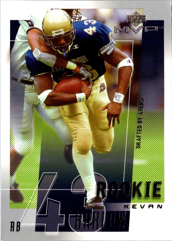 2001 Upper Deck MVP Kevan Barlow #296 Rookie