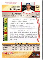 2005 Topps Total Jason Phillips #321
