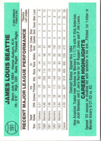 1984 Donruss Jim Beattie #191
