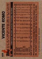 1983 Topps Vicente Romo #633 NM-MT