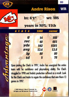 1999 Collector's Edge Advantage Andre Rison #80
