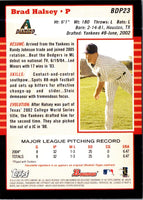2005 Bowman Chrome Draft Picks & Prospects Brad Halsey #BDP23
