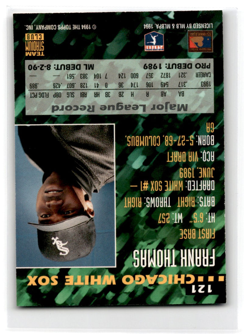 1994 Stadium Club Team Frank Thomas