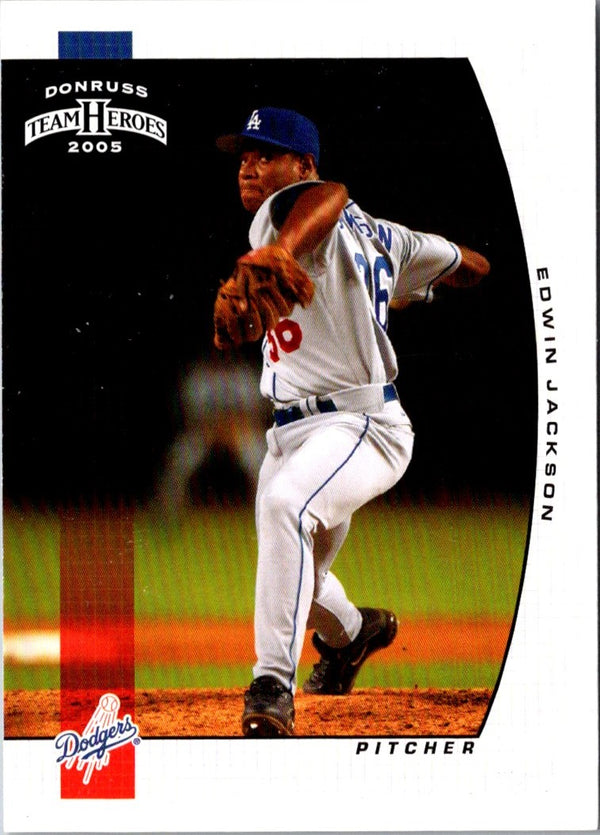 2005 Donruss Team Heroes Edwin Jackson #160