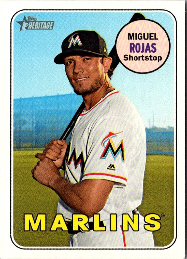 2018 Topps Heritage Miguel Rojas
