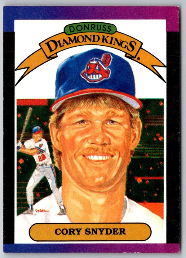 1989 Donruss Diamond Kings Cory Snyder #8