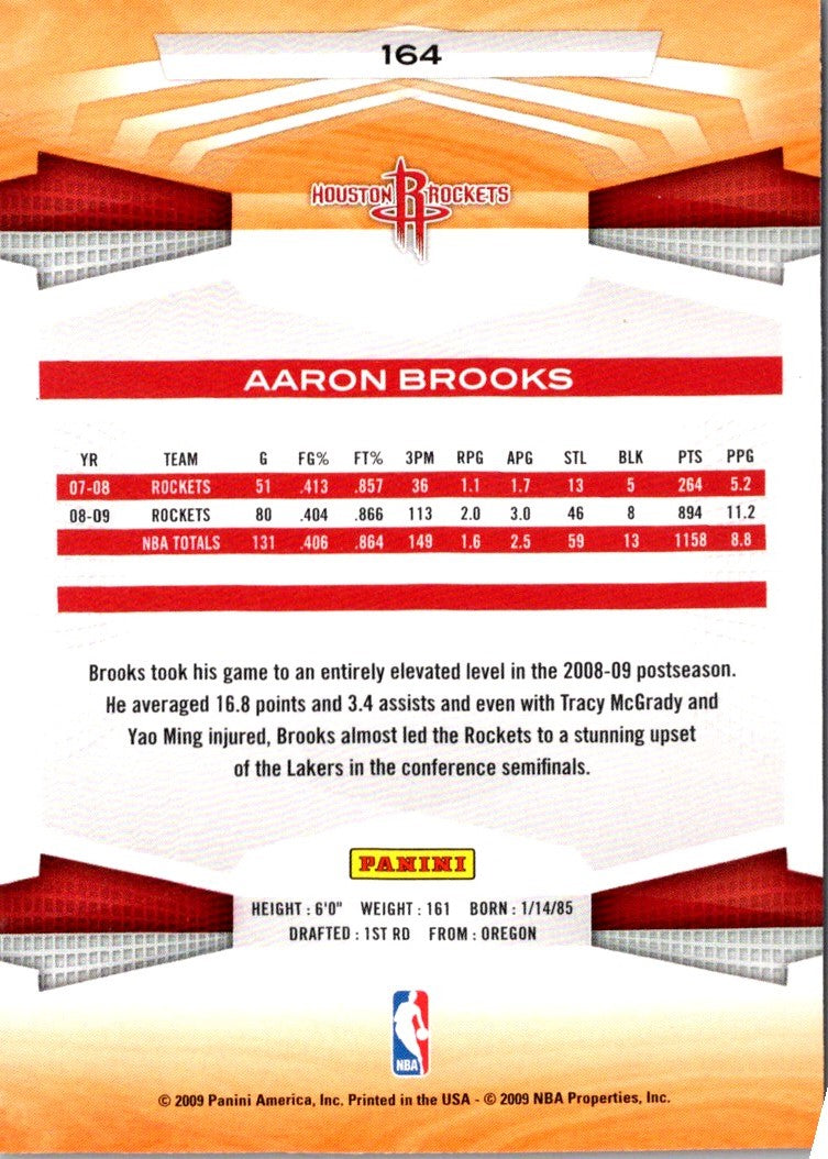 2009 Panini Aaron Brooks