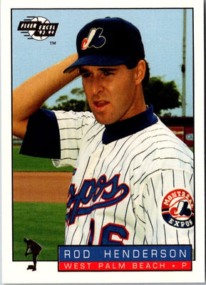 1993 Fleer Excel Rod Henderson #226