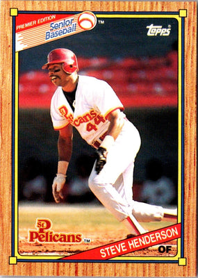 1989 Topps Senior League Steve Henderson #9