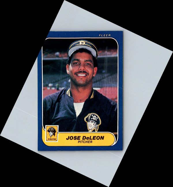 1986 Fleer Jose DeLeon #607