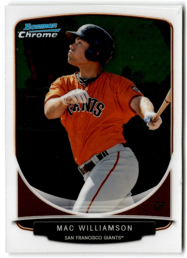 2013 Bowman Chrome Prospects Mac Williamson #BCP220