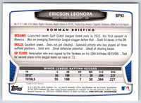 2014 Bowman Ericson Leonora #BP93