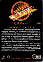 1991 Pro Set Platinum Rick Hansen #296