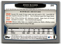 2013 Bowman Chrome Brian McCann #214