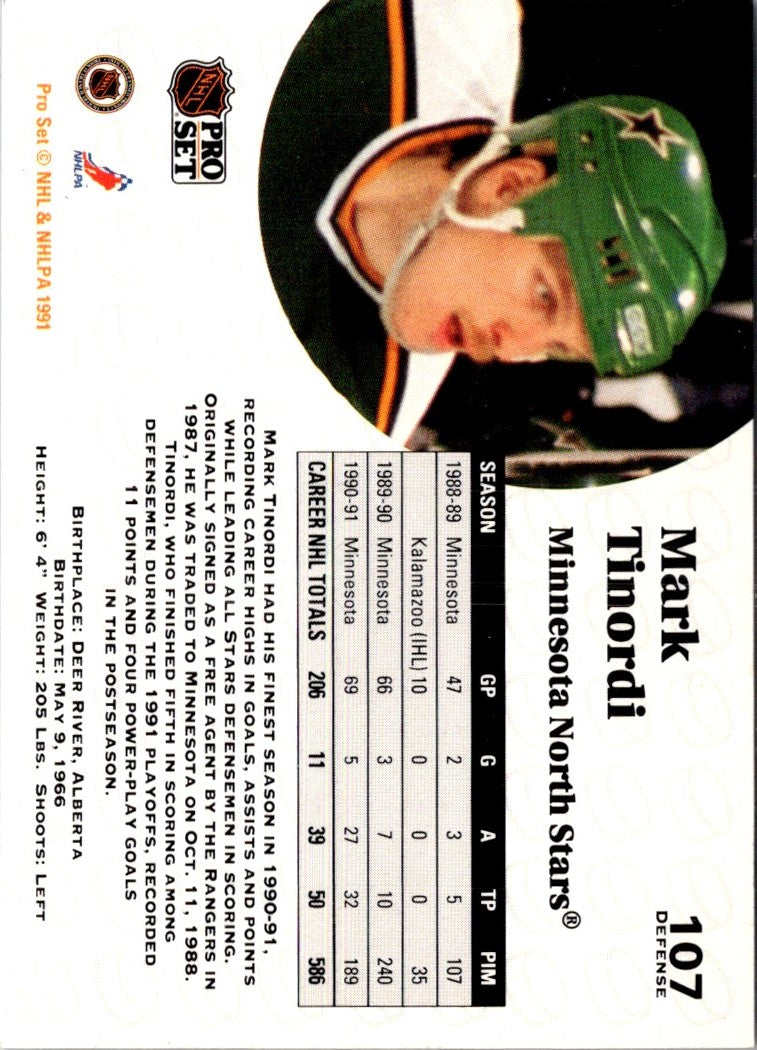1991 Pro Set Mark Tinordi