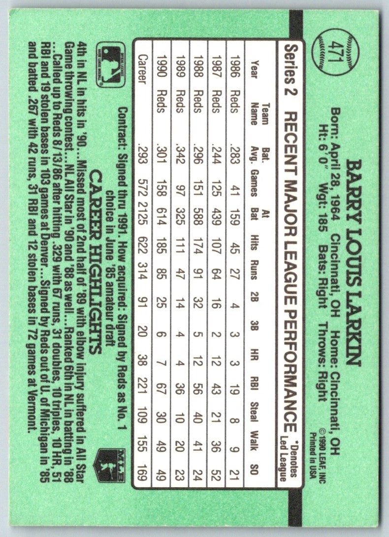 1991 Donruss Gene Larkin