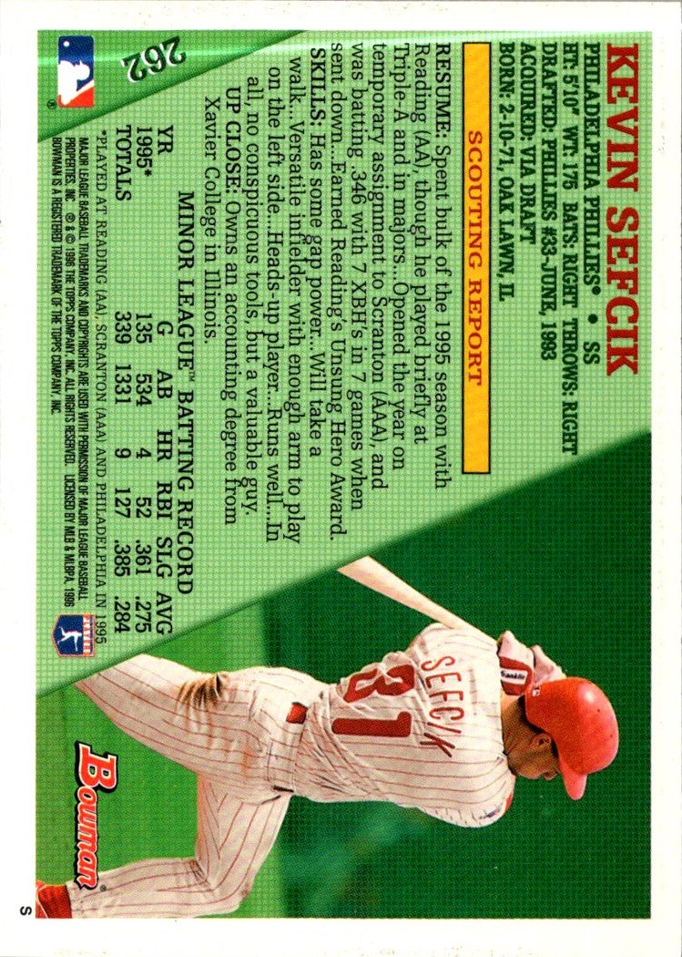 1996 Bowman Kevin Sefcik