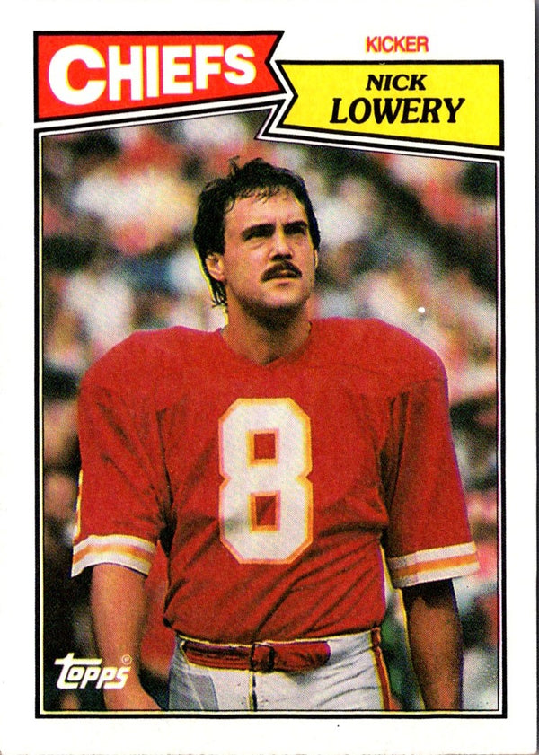 1987 Topps Nick Lowery #165