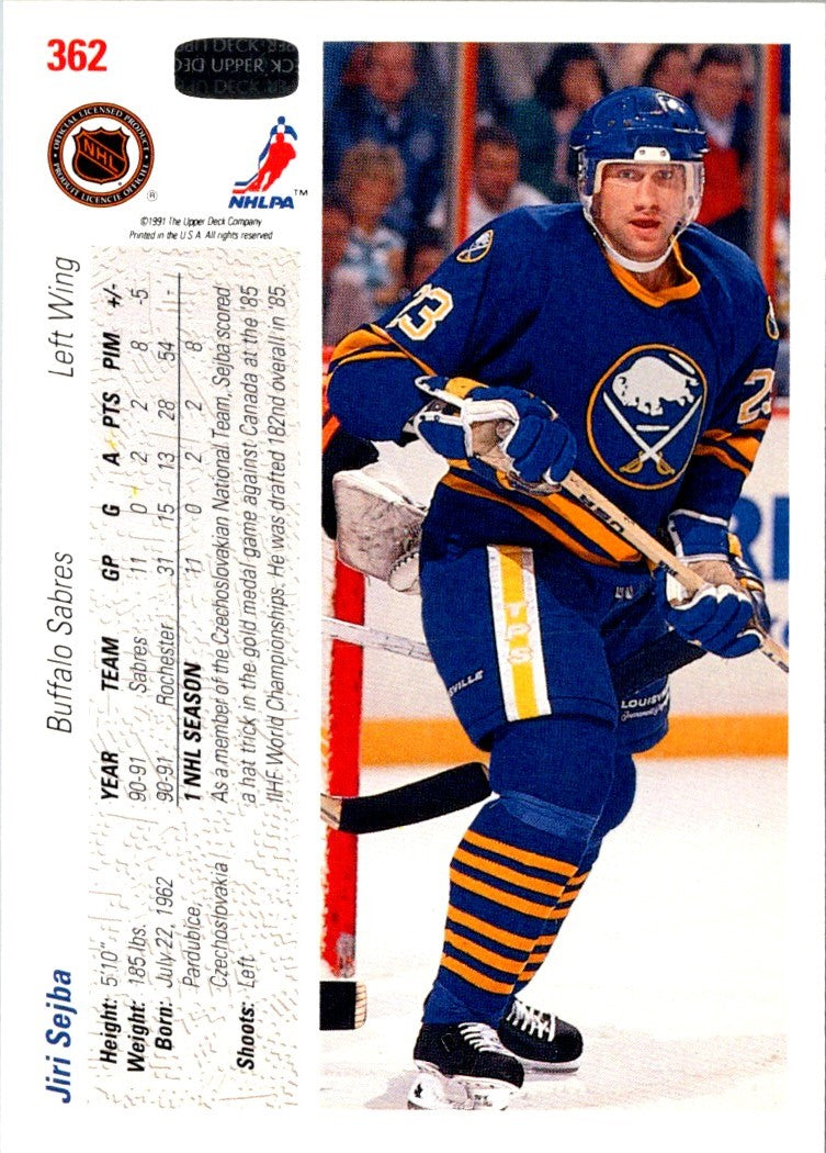 1991 Upper Deck Jiri Sejba