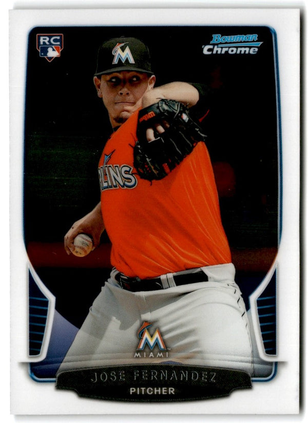 2013 Bowman Chrome Jose Fernandez #103 Rookie