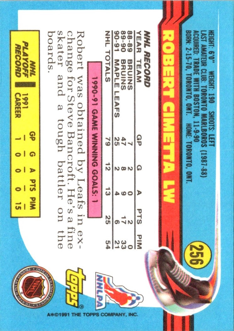 1991 Topps Robert Cimetta