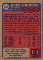 1985 Topps Mike Harden #240 Rookie