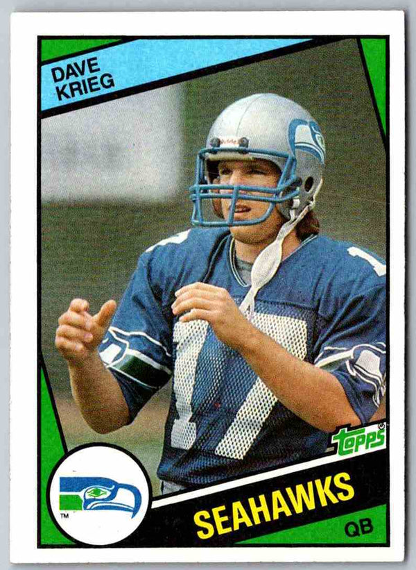 1985 Topps Dave Krieg #195