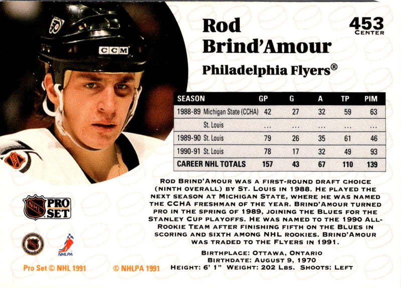1991 Pro Set Rod Brind'Amour