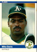 1984 Fleer Mike Davis