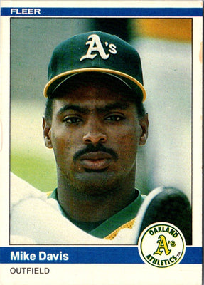1984 Fleer Mike Davis #443