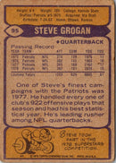 1979 Topps Steve Grogan