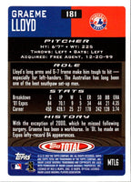 2002 Topps Total Graeme Lloyd #181