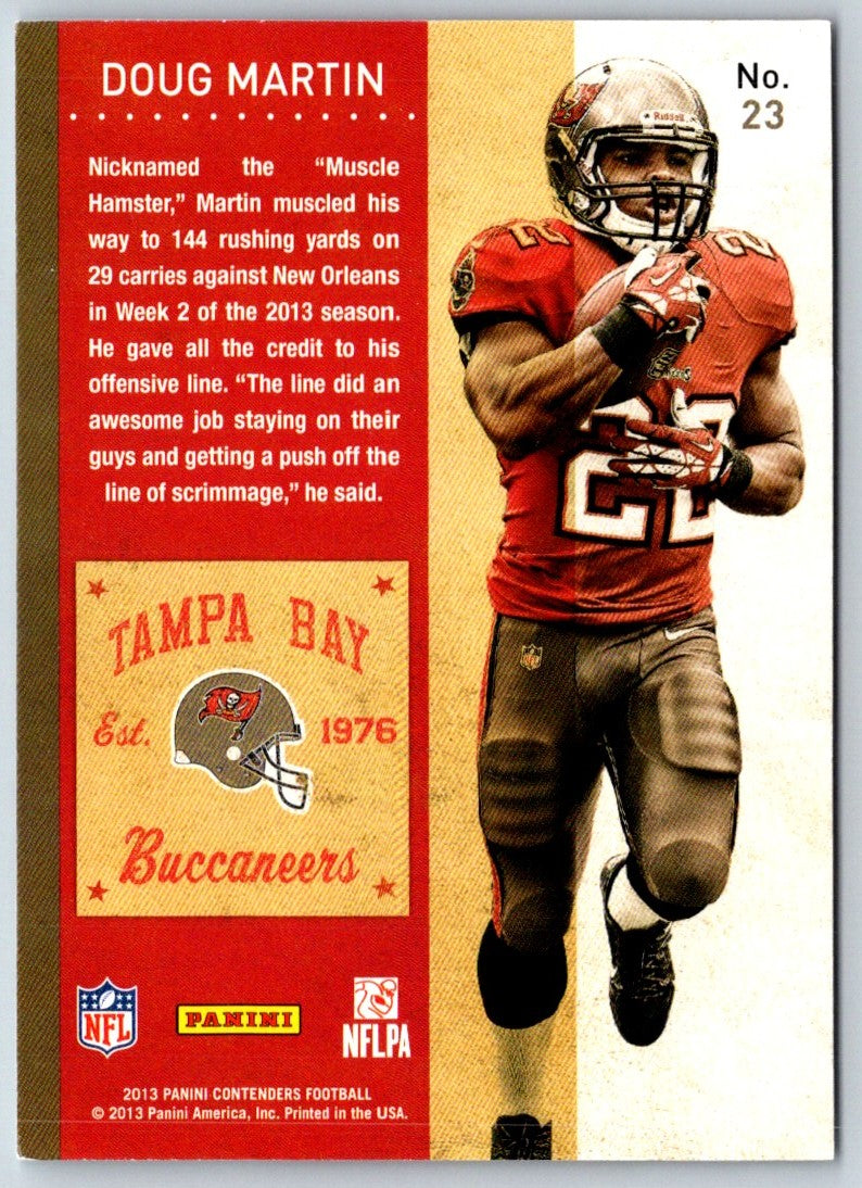 2013 Panini Contenders Doug Martin