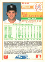 1988 Score Bill Gullickson #585