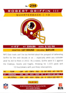 2013 Score Robert Griffin III