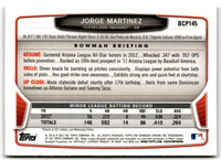 2013 Bowman Chrome Prospects Jorge Martinez #BCP145
