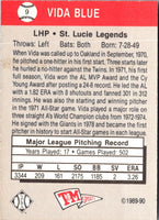1989 T&M Senior League Vida Blue #9