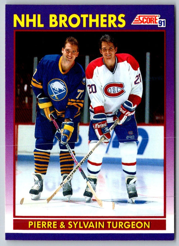 1991 Score American Pierre Turgeon/Sylvain Turgeon ( #377