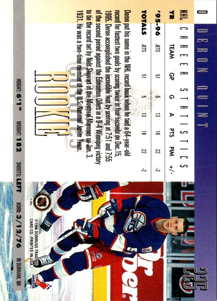 1996 Donruss Deron Quint