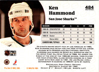 1991 Pro Set Ken Hammond #484 Rookie
