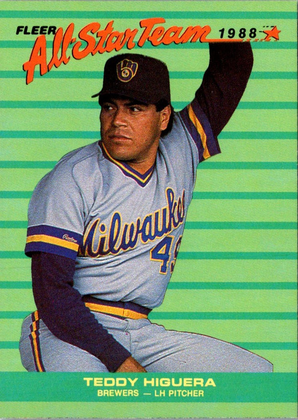 1988 Fleer All-Stars Teddy Higuera #3