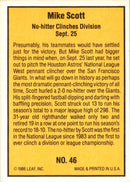 1986 Donruss Highlights Mike Scott