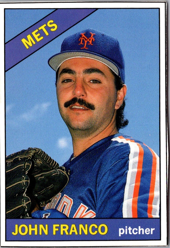 1991 Baseball Cards Magazine '66 Topps Replicas John Franco #5