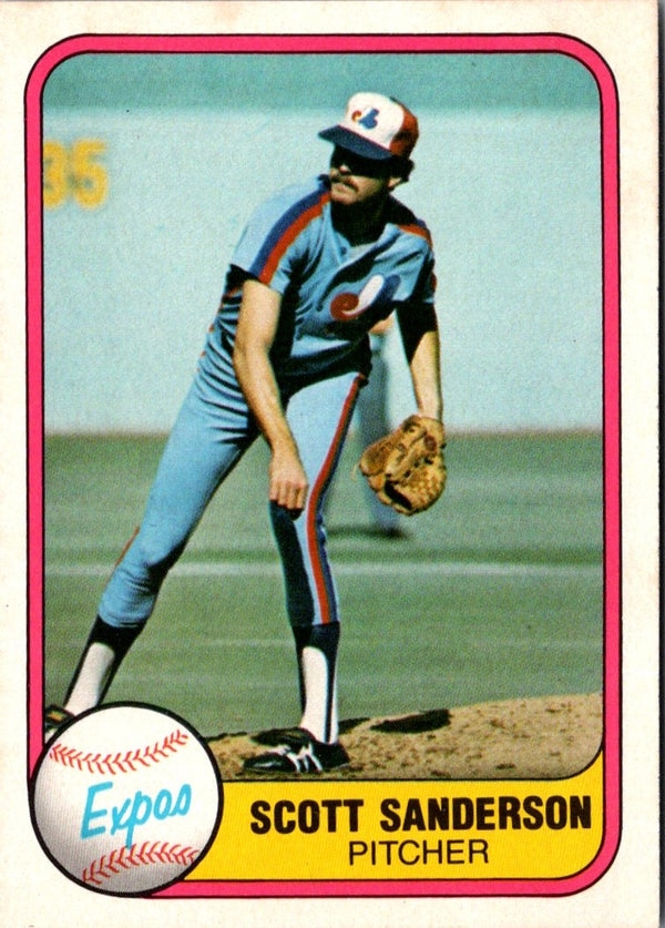 1981 Fleer Scott Sanderson #166